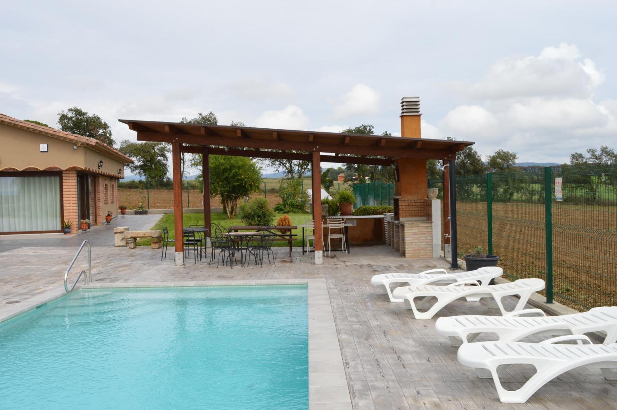 Mas Piua Villa Girona Exterior foto